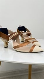 Босоніжки текстильні Fendi - Зображення 3