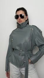 Шкіряна косуха Babe Pay pls - Зображення 2