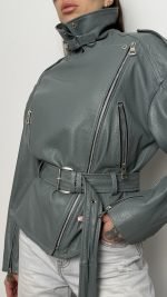 Шкіряна косуха Babe Pay pls - Зображення 4