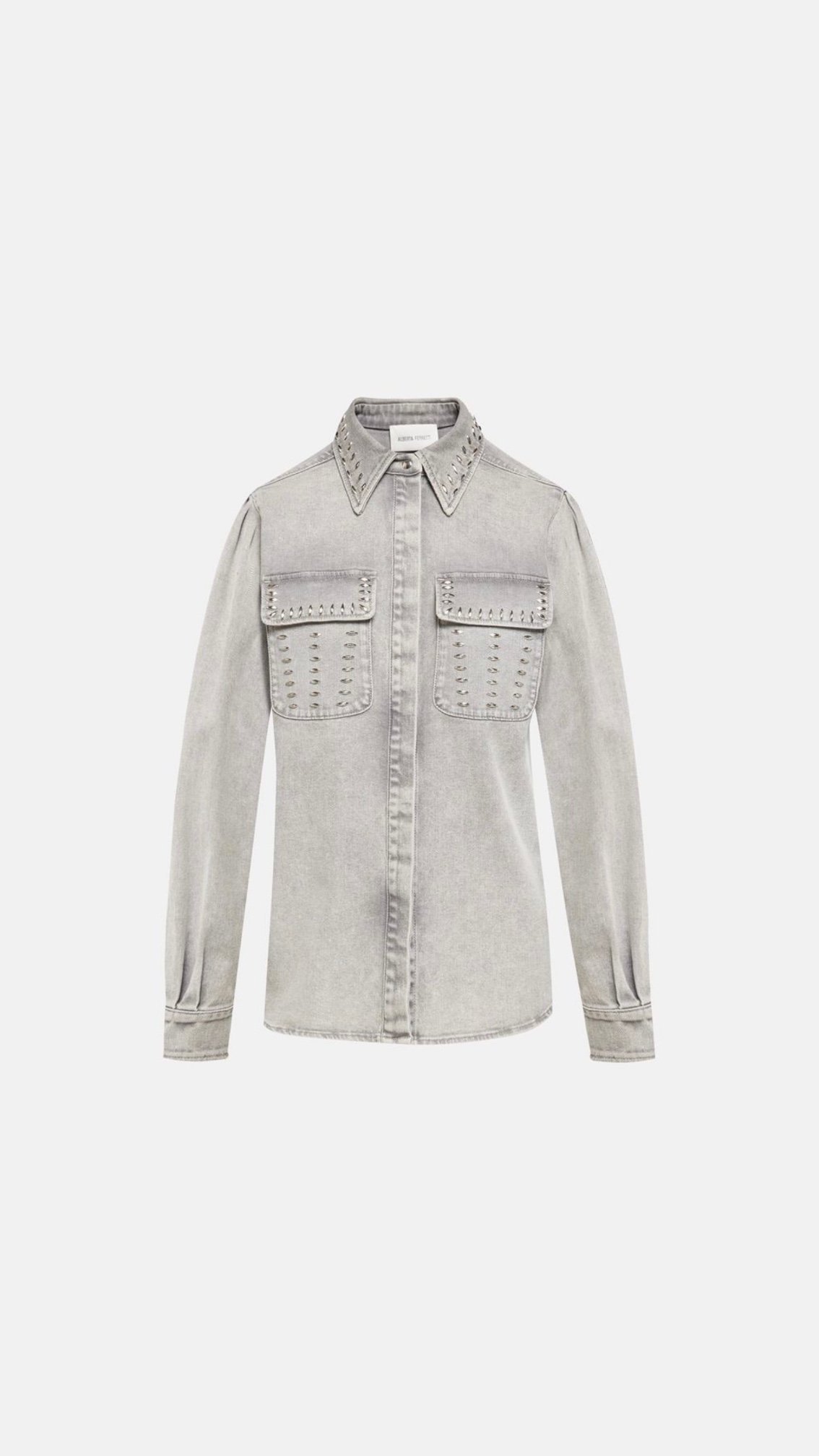 2026/03/1000096793.jpg Джинсова сорочка Alberta Ferretti - Зображення 1