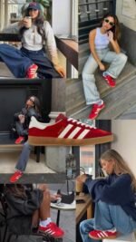 Кросівки Adidas x Gucci Gazelle "Red Velvet" (Limited Edition) - Зображення 5