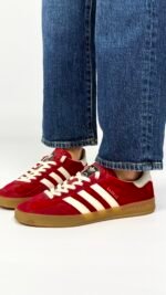 Кросівки Adidas x Gucci Gazelle "Red Velvet" (Limited Edition) - Зображення 3